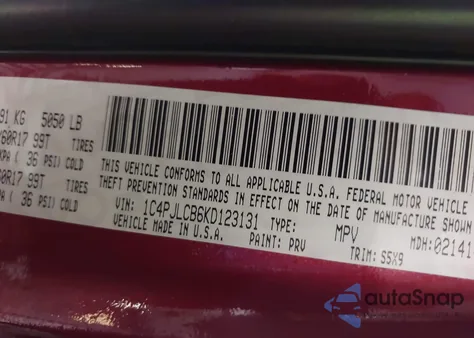 2019 Jeep Cherokee Latitude Fwd из США, поврежденный, VIN 1C4PJLCB6KD123131